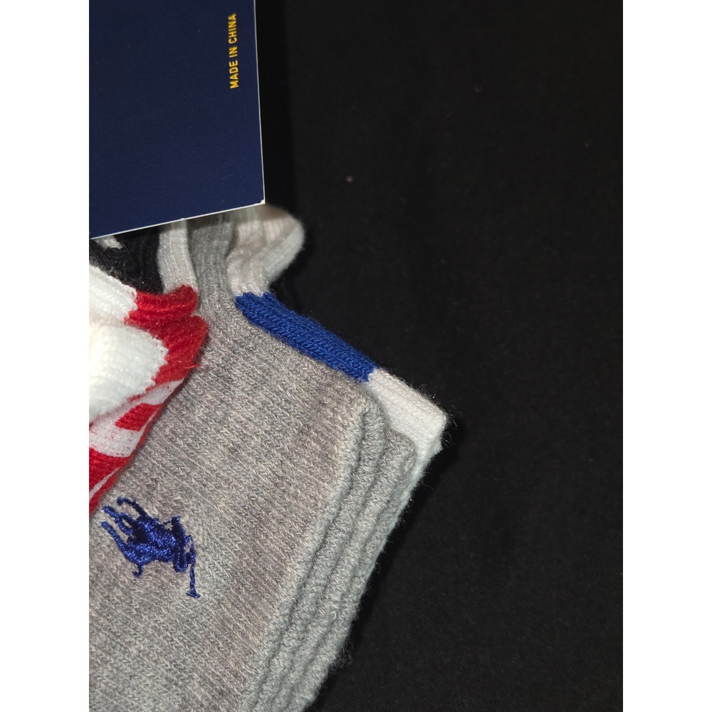 Polo Ralph Lauren Mens 6 Pair Classic Sport Arch Support Cushioned Comfort Socks - Picture 5 of 7